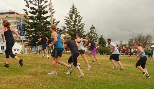 Hill training at our Bondi location